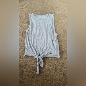 Hollister Sky Blue Tie-Front Tank Top